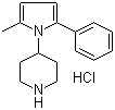 CAS # 1185319-71-4, 4-(2-Methyl-5-phenyl-1H-pyrrol-1-yl)piperidine hydrochloride
