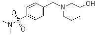 structure of CAS# 1185320-06-2, 4-[(3-Hydroxy-1-piperidinyl)methyl]-N,N-dimethylbenzenesulfonamide