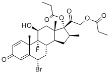 structure of CAS# 1186048-34-9, 6alpha-溴倍他米松二丙酸酯