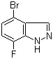 structure of CAS# 1186334-63-3, 4-溴-7-氟-1H-吲唑