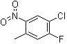 structure of CAS# 118664-99-6, 1-Chloro-2-fluoro-4-methyl-5-nitrobenzene