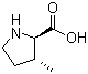 CAS 登录号：118758-47-7, (2R,3R)-3-甲基吡咯烷-2-甲酸