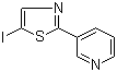 structure of CAS# 1187830-48-3, 3-(5-碘-2-噻唑基)吡啶