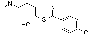 structure of CAS# 1187830-55-2, 2-(4-氯苯基)-4-噻唑乙胺盐酸盐