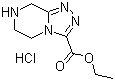 structure of CAS# 1187830-58-5, 5,6,7,8-四氢-1,2,4-三唑并[4,3-a]吡嗪-3-羧酸乙酯盐酸盐
