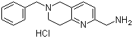 structure of CAS# 1187830-89-2, 6-Benzyl-5,6,7,8-tetrahydro-1,6-naphthyridin-2-methanamine hydrochloride
