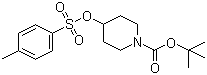 structure of CAS# 118811-07-7, 4-(甲苯-4-磺酰氧)哌啶-1-羧酸叔丁酯