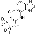 CAS # 1188331-19-2, 5-Chloro-N-(4,5-dihydro-d<sub>2</sub>-1H-imidazol-2-yl-4,5-d<sub>2</sub>)-2,1,3-benzothiadiazol-4-amine