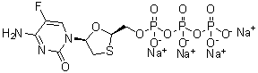 CAS # 1188407-46-6, Emtricitabine triphosphate tetrasodium salt