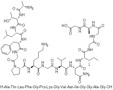 CAS 登录号：1188512-95-9, L-丙氨酰-L-苏氨酰-L-亮氨酰-L-苯丙氨酰甘氨酰-L-脯氨酰-L-赖氨酰甘氨酰-L-缬氨酰-L-天冬氨酰胺酰-L-异亮氨酰甘氨酰甘氨酰-L-丙氨酰-甘氨酸