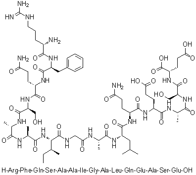CAS 登录号：1188513-26-9, L-精氨酰-L-苯丙氨酰-L-谷氨酰胺酰-L-丝氨酰-L-丙氨酰-L-丙氨酰-L-异亮氨酰甘氨酰-L-丙氨酰-L-亮氨酰-L-谷氨酰胺酰-L-alpha-谷氨酰-L-丙氨酰-L-丝氨酰-L-谷氨酸