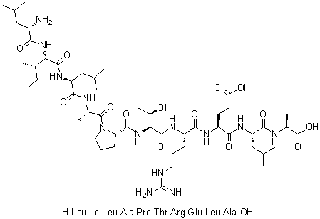 CAS # 1188513-51-0, L-Leucyl-L-isoleucyl-L-leucyl-L-alanyl-L-prolyl-L-threonyl-L-arginyl-L-alpha-glutamyl-L-leucyl-L-alanine