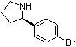 structure of CAS# 1189155-63-2, (R)-2-(4-Bromophenyl)pyrrolidine