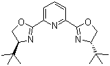 structure of CAS# 118949-63-6, 2,6-二[(4S)-4-叔丁基-2-恶唑啉基]吡啶