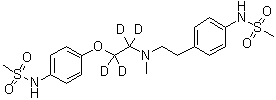 structure of CAS# 1189700-56-8, Dofetilide-d<sub>4</sub>