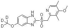 structure of CAS# 1189891-71-1, 奥美拉唑砜-d<sub>3</sub>