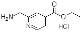 structure of CAS# 1189983-26-3, 2-(氨基甲基)-4-吡啶甲酸乙酯盐酸盐