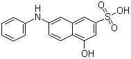 structure of CAS# 119-40-4, 4-羟基-7-苯胺基萘-2-磺酸
