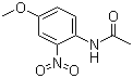 structure of CAS# 119-81-3, 4'-甲氧基-2'-硝基乙酰苯胺