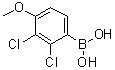 structure of CAS# 1190219-72-7, [2,3-Dichloro-4-methoxyphenyl]boronic acid
