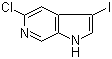 structure of CAS# 1190310-51-0, 5-氯-3-碘-1H-吡咯并[2,3-c]吡啶