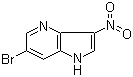 structure of CAS# 1190311-94-4, 6-Bromo-3-nitro-1H-pyrrolo[3,2-b]pyridine