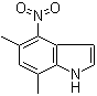 structure of CAS# 1190314-35-2, 5,7-Dimethyl-4-nitro-1H-indole
