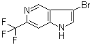 structure of CAS# 1190315-61-7, 3-溴-6-(三氟甲基)-1H-吡咯并[3,2-c]吡啶