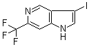 structure of CAS# 1190315-69-5, 3-碘-6-(三氟甲基)-1H-吡咯并[3,2-c]吡啶