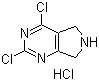 structure of CAS# 1190927-74-2, 2,4-二氯-6,7-二氢-5H-吡咯并[3,4-d]嘧啶盐酸盐