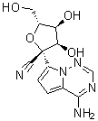 CAS # 1191237-69-0, GS-441524, (2R,3R,4S,5R)-2-(4-aminopyrrolo[2,1-f][1,2,4]triazin-7-yl)-3,4-dihydroxy-5-(hydroxymethyl)oxolane-2-carbonitrile