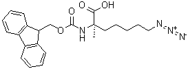 CAS 登录号：1191429-12-5, (2R)-7-叠氮基-2-[[(9H-芴-9-基甲氧基)羰基]氨基]-2-甲基庚酸