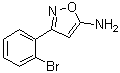 structure of CAS# 119162-51-5, 3-(2-Bromophenyl)-5-isoxazolamine