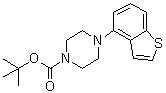 structure of CAS# 1191901-07-1, 4-Benzo[b]thien-4-yl-1-piperazinecarboxylic acid 1,1-dimethylethyl ester