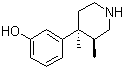 structure of CAS# 119193-19-0, (3R,4R)-3,4-二甲基-4-(3-羟基苯基)哌啶