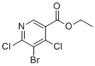 structure of CAS# 1192263-86-7, 乙基5-溴-4,6-二氯烟酸酯
