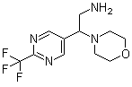 structure of CAS# 1192570-20-9, beta-[2-三氟甲基-5-嘧啶基]-4-吗啉乙胺