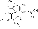structure of CAS# 1193104-83-4, B-[9,9-双(4-甲基苯基)-9H-芴-2-基]硼酸