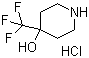 structure of CAS# 1193389-14-8, 4-(三氟甲基)哌啶-4-醇盐酸盐