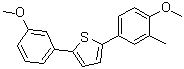 structure of CAS# 1193525-42-6, 2-(4-甲氧基-3-甲基苯基)-5-(3-甲氧基苯基)噻吩