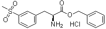 structure of CAS# 1194550-59-8, 3-(甲基磺酰基)-L-苯丙氨酸苄酯盐酸盐