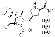 structure of CAS# 119478-56-7, 美洛培南三水合物