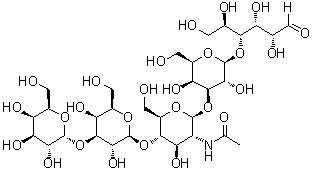 CAS # 119502-59-9, O-alpha-D-Galactopyranosyl-(1→3)-O-beta-D-galactopyranosyl-(1→4)-O-2-(acetylamino)-2-deoxy-beta-D-glucopyranosyl-(1→3)-O-beta-D-galactopyranosyl-(1→4)-D-glucose