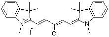 CAS 登录号：119569-97-0, 2-[(1E,3Z)-3-氯-5-(1,3,3-三甲基-1,3-二氢-2H-吲哚-2-亚基)-1,3-戊二烯基]-1,3,3-三甲基-3H-吲哚鎓碘化物