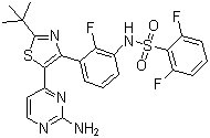 structure of CAS# 1195765-45-7, Dabrafenib