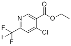 structure of CAS# 1196146-35-6, Ethyl 4-chloro-6-(trifluoromethyl)nicotinate