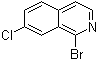 structure of CAS# 1196155-73-3, 1-Bromo-7-chloroisoquinoline