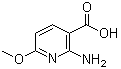 structure of CAS# 1196156-84-9, 2-Amino-6-methoxynicotinic acid