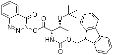 structure of CAS# 119767-84-9, [(1S,2R)-2-(tert-Butoxy)-1-[[(4-oxo-1,2,3-benzotriazin-3(4H)-yl)oxy]carbonyl]propyl]carbamic acid 9H-fluoren-9-ylmethyl ester