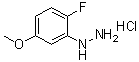 structure of CAS# 1198283-29-2, (2-氟-5-甲氧基苯基)肼盐酸盐
